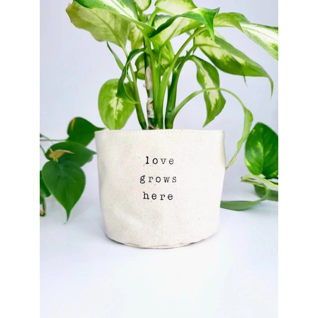 Canvas Plant Pot Cover 1 Canvas Plant Pot Cover