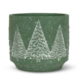 Abbott Snowy Trees Planters