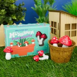 GIFT REPUBLIC Mushroom Plant Markers -Fresh Plant World 4c639323c6571d413794eea0d7975a4e27eb12c96fd2a0bccb1a11a243078652
