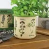 GIFT REPUBLIC Herbs Enamel Plant Pot