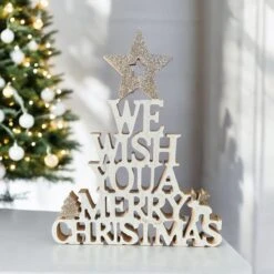 We Wish You Christmas Wooden Sign