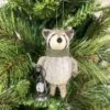 Felt Racoon Christmas Ornament