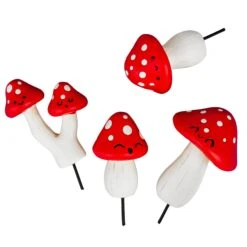 GIFT REPUBLIC Mushroom Plant Markers -Fresh Plant World e33859eeda82161b672b111262e6d8174fee3d551d2984a15c6ee88da49f451e