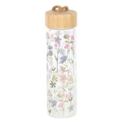 Floral Print Glass Water Bottle -Fresh Plant World e8fbcf4ca70735fe3ace33551487b7c8441ddae5a82230f0d190c8c69b937a0c